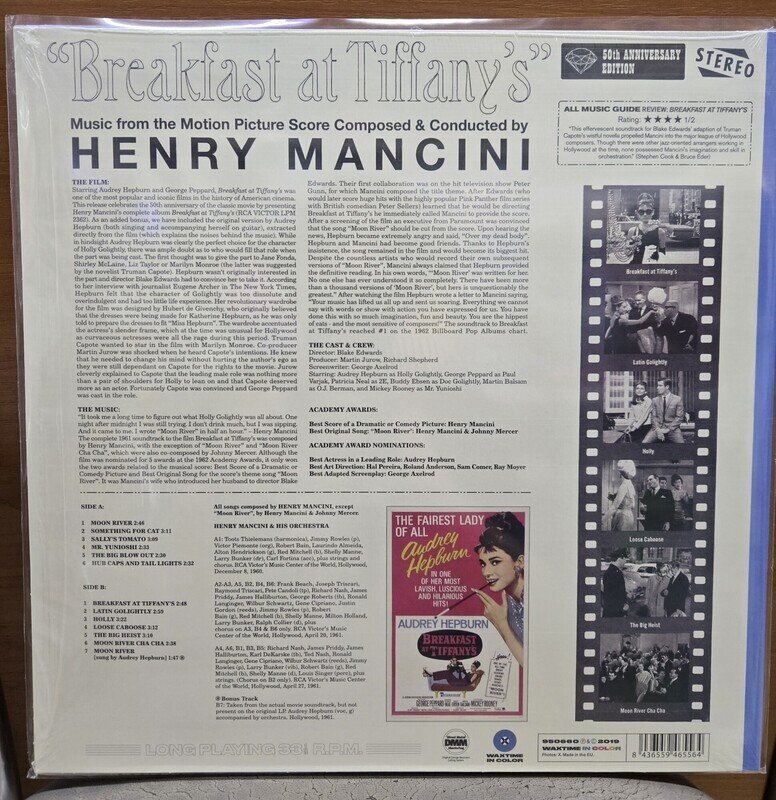 Breakfast At Tiffanys 180 g Blue Coloured Anniversary Edition