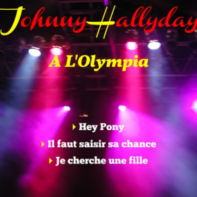 A L'olympia Johnny Hallyday