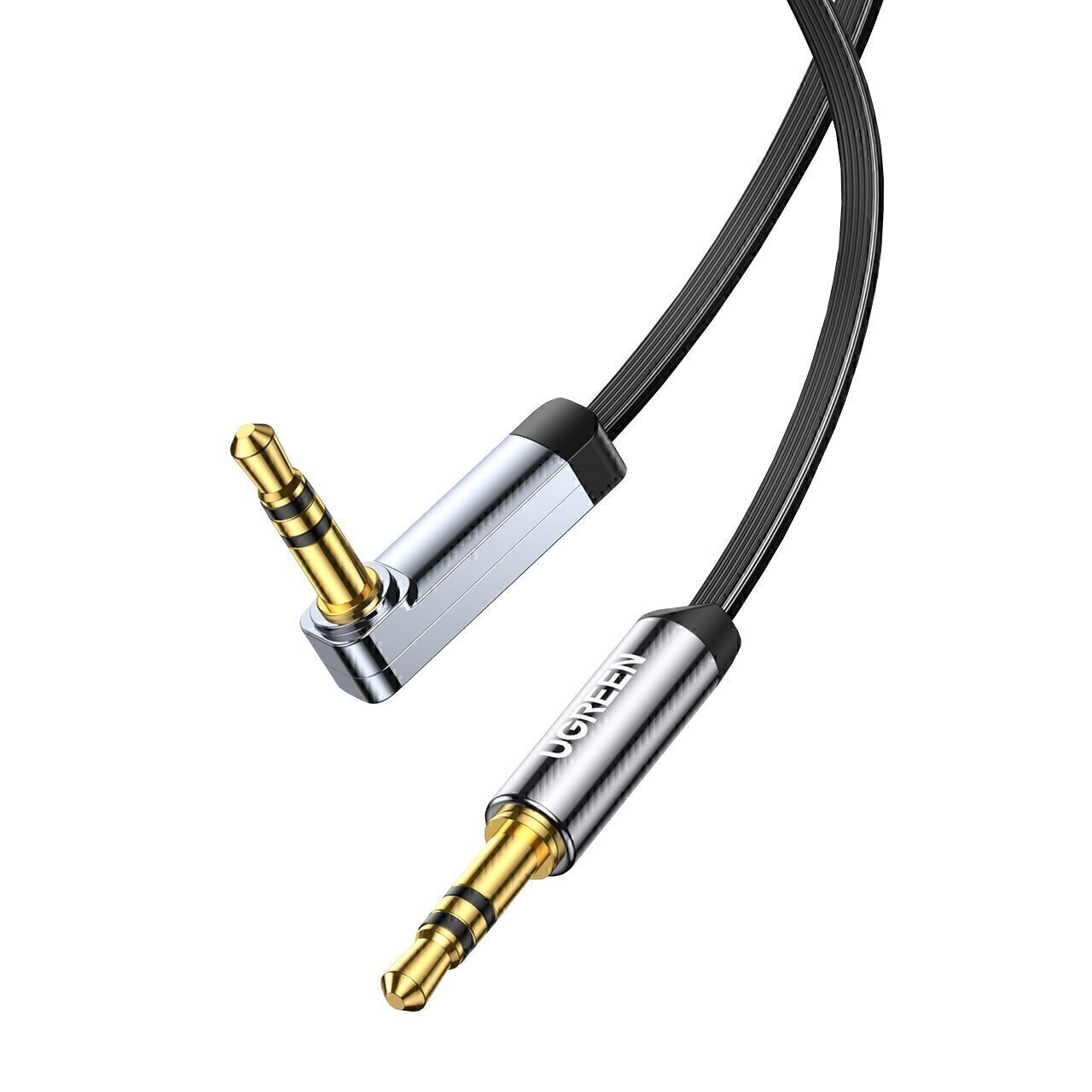 Ugreen Cable Audio Jack flat Angled 3.5mm Male to Male 2M