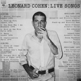 Live Songs Leonard Cohen