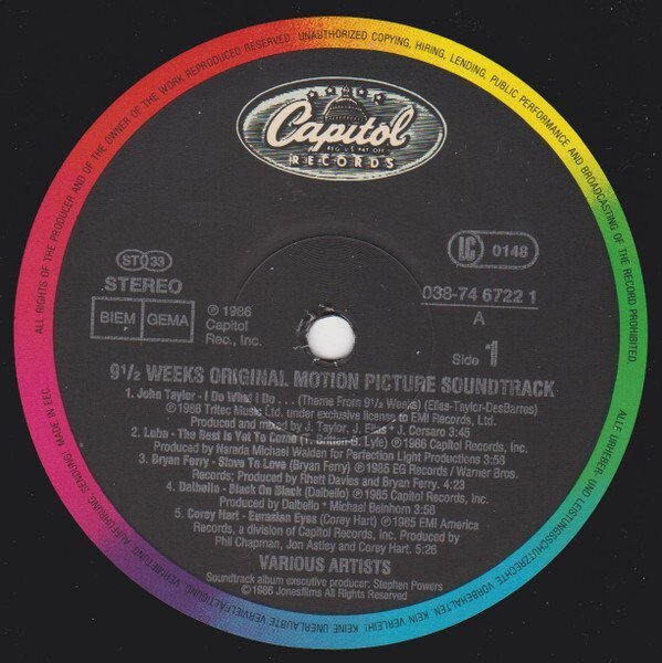 9 12 Weeks - Original Motion Picture Soundtrack