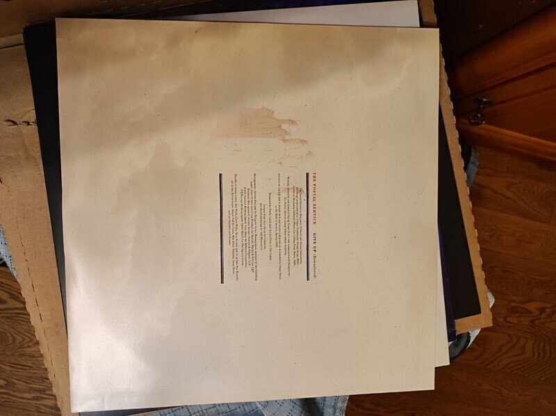 Give Up LP Limited Edition Colored Blue w Metallic Silver