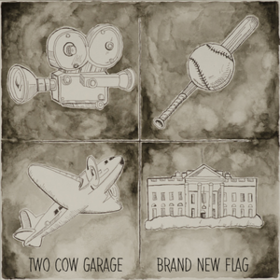 Brand New Flag Two Cow Garage