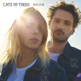 Neon Cats On Trees