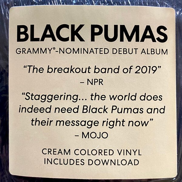 Black Pumas Cream Signed Vinyl