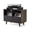 OSLO VINYL 800 BLACK SATIN/WALNUT