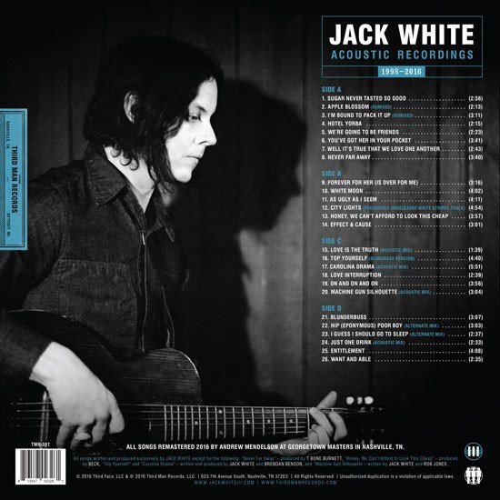 Jack White Acoustic Recordings 1998-2016