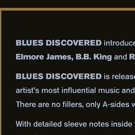 Blues Discovered