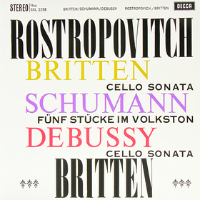 Sonata In C For Cello & Piano/Funf Stucke Im Volkston Britten/Schumann/Debussy