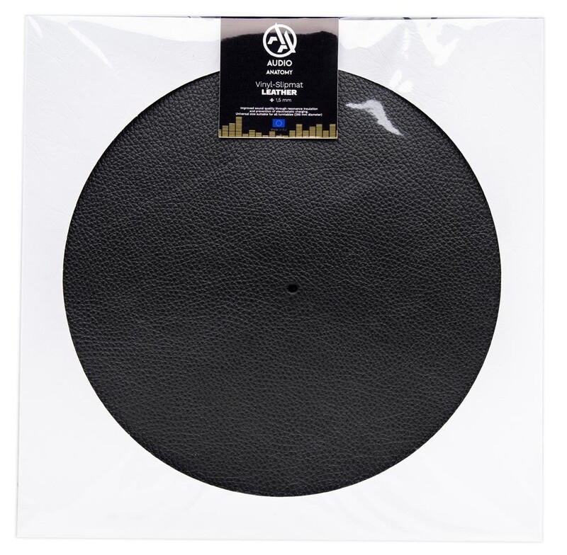 Vinyl-Slipmat Leather 300mm Black