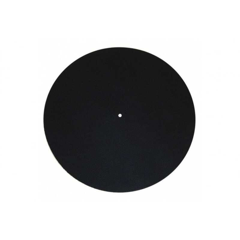 Vinyl-Slipmat Leather 300mm Black