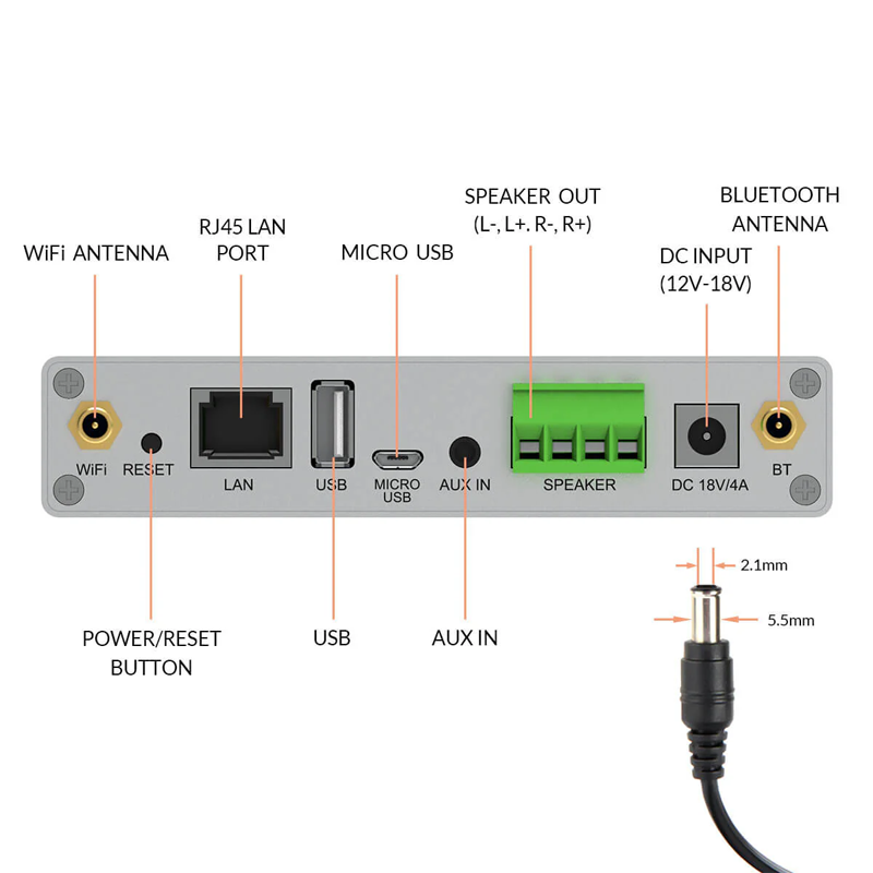 A30+ Wireless Stereo Mini Amplifier