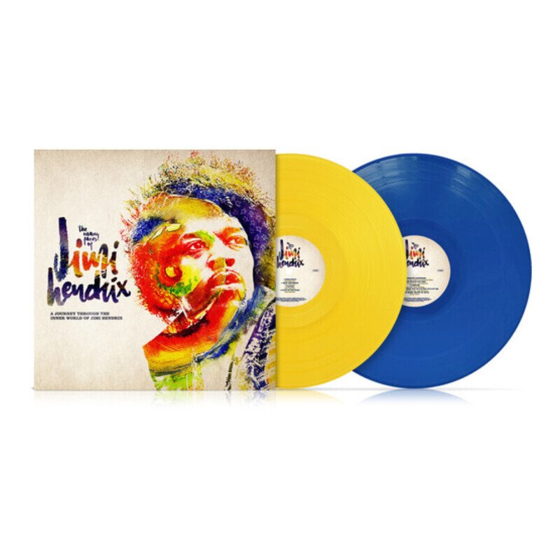 The Many Faces of Jimi Hendrix  (Deluxe Yellow / Blue Marbled Vinyl)
