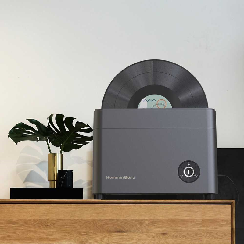 Ultrasonic Vinyl Record Cleaner Dark Grey