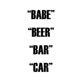Babe Beer Bar Car Dual Action