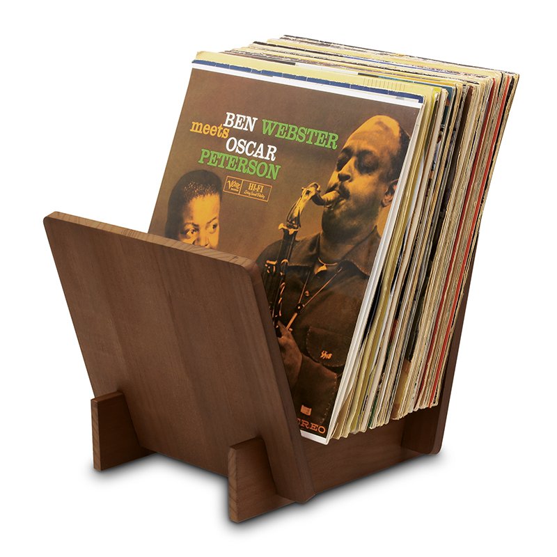 Stand for storing records ST40 (Dark Wood)