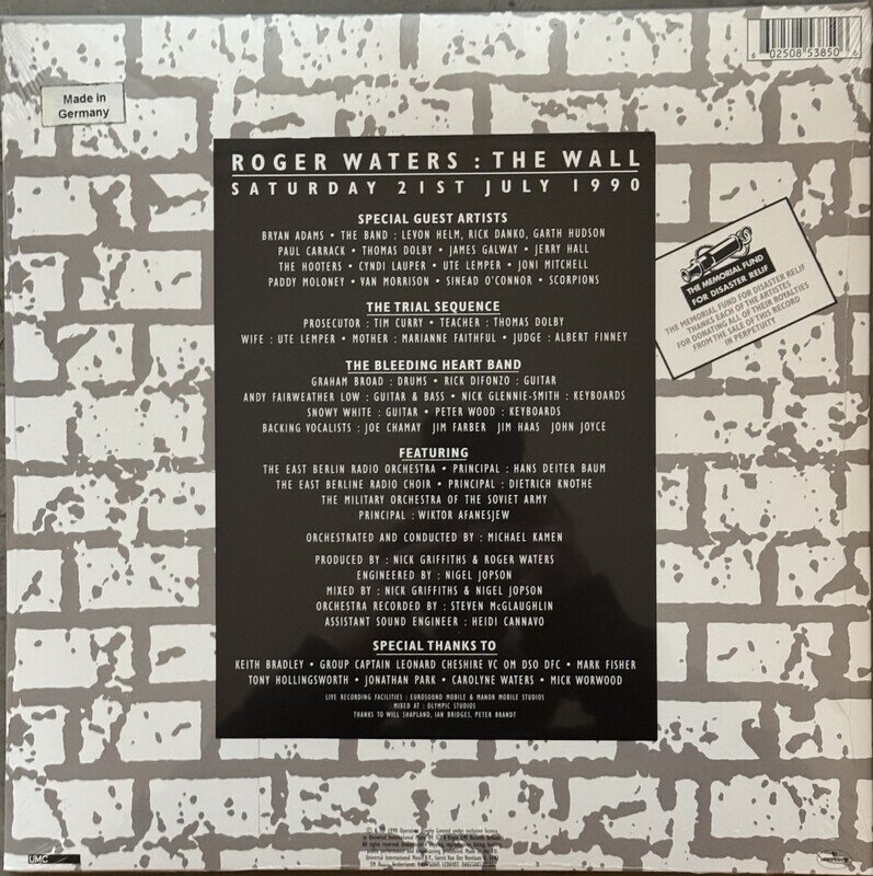 The Wall Live in Berlin 1990 30th Year Anniversary Edition 2020 Reissue