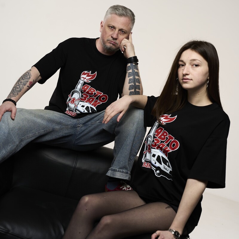 Футболка унісекс "Автозак" чорна (XL-XXL)