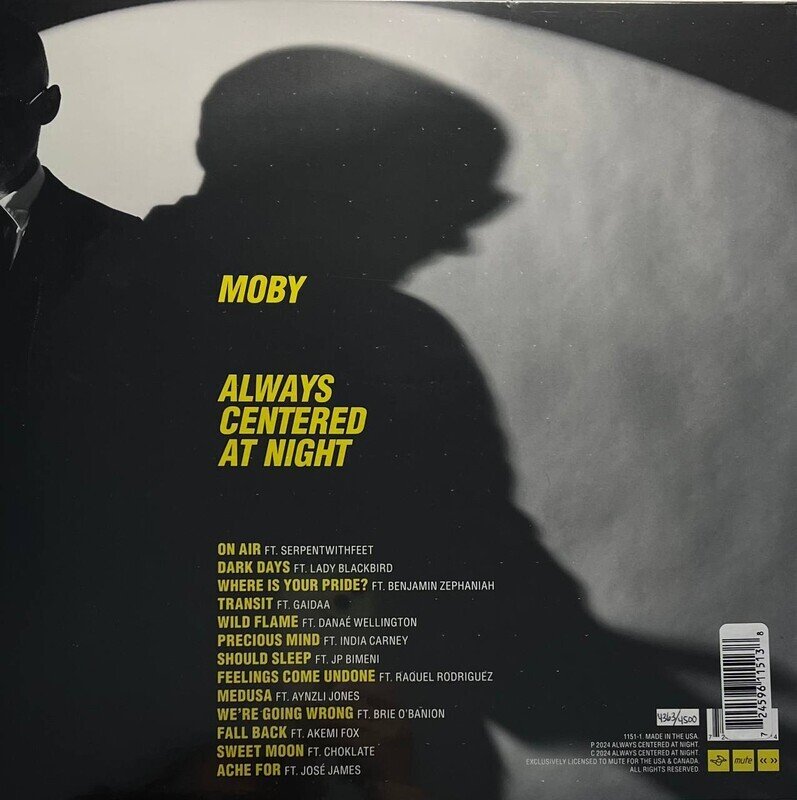 Always Centered At Night Special Edition Yellow Coloured 2 LP