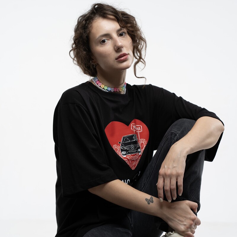 Футболка унісекс "Країна" чорна (XL-XXL)