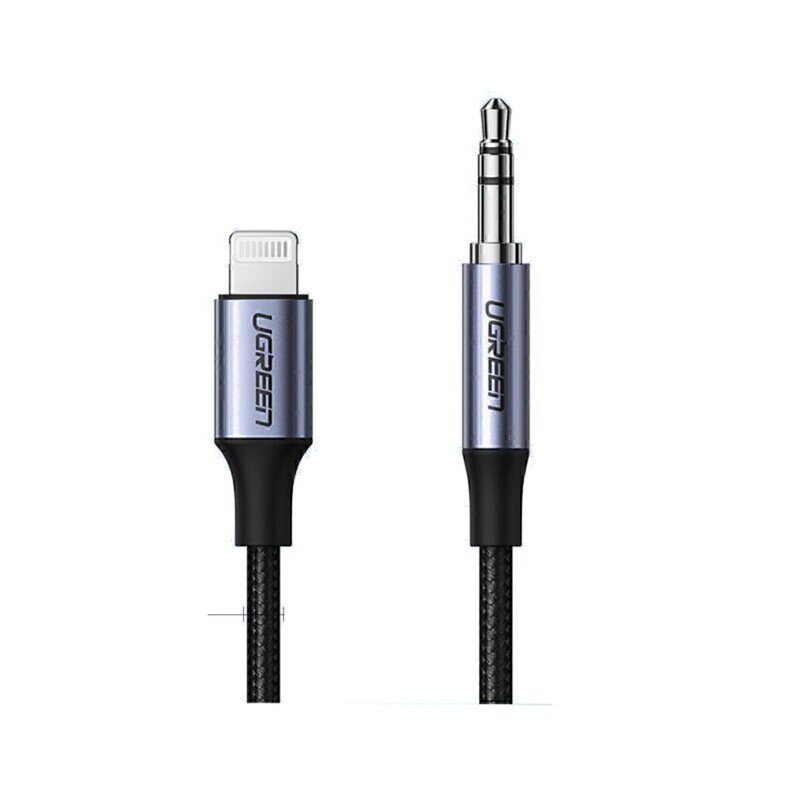 Lightning to 3,5mm Aux Cable for iPhone 1m