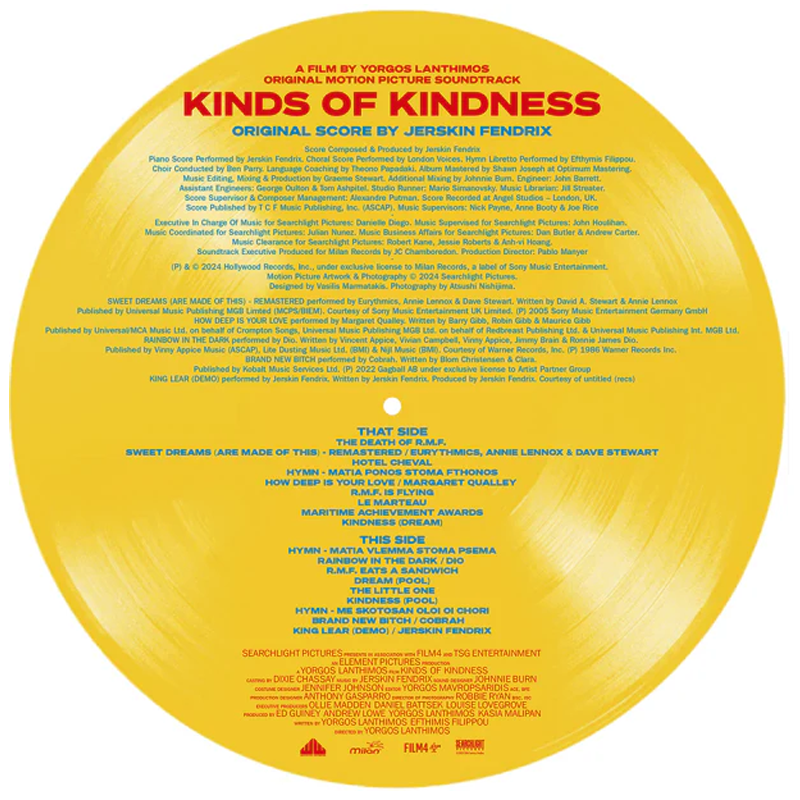 Kinds of Kindness (Original Motion Picture Soundtrack) (Picture Disc)