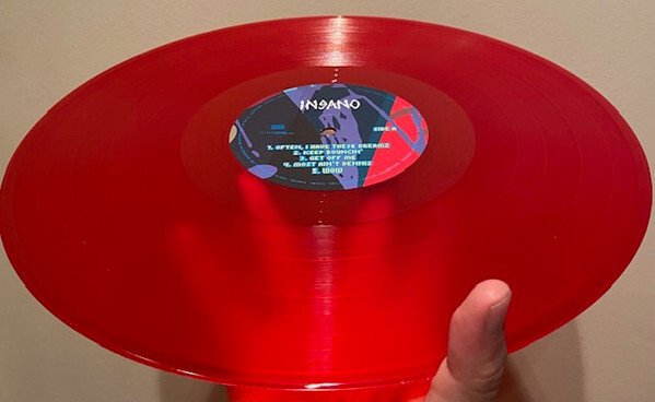 Insano Red Transparent Vinyl Alternative cover