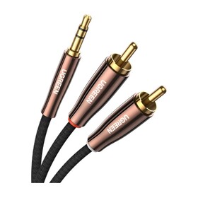 3.5mm Male to 2RCA Copper Case Braided Aux Cable 2m  Ugreen